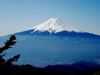 富士山、三つ峠からの眺め
